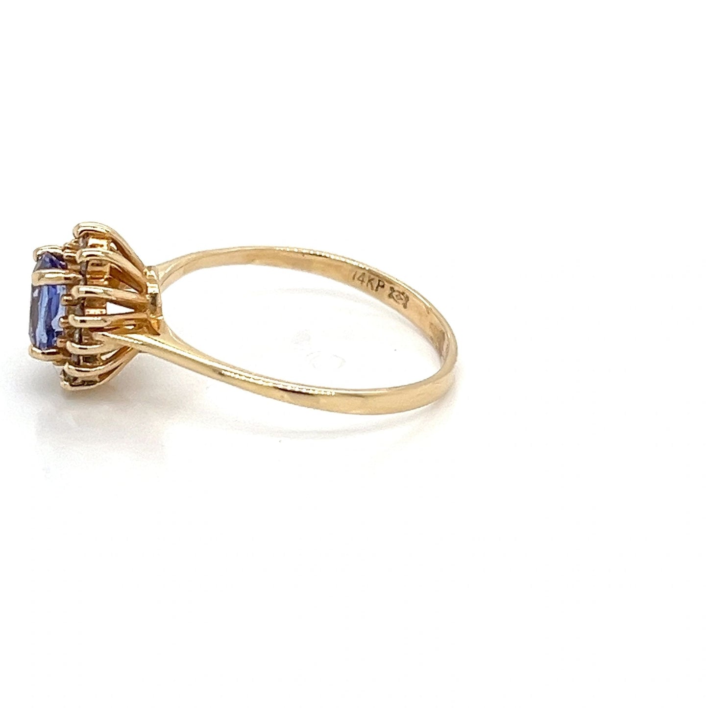 Tanzanite & Diamond 14K Yellow Gold Ring