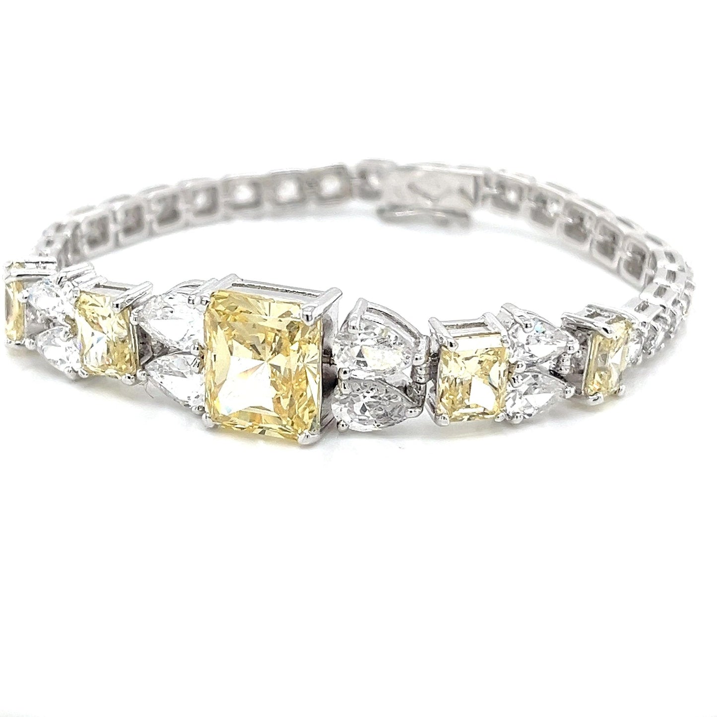 Sterling Silver and Cubic Zirconia Bracelet
