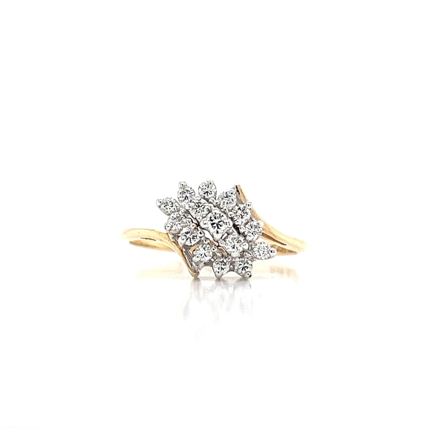 14K Yellow Gold Diamond Ring