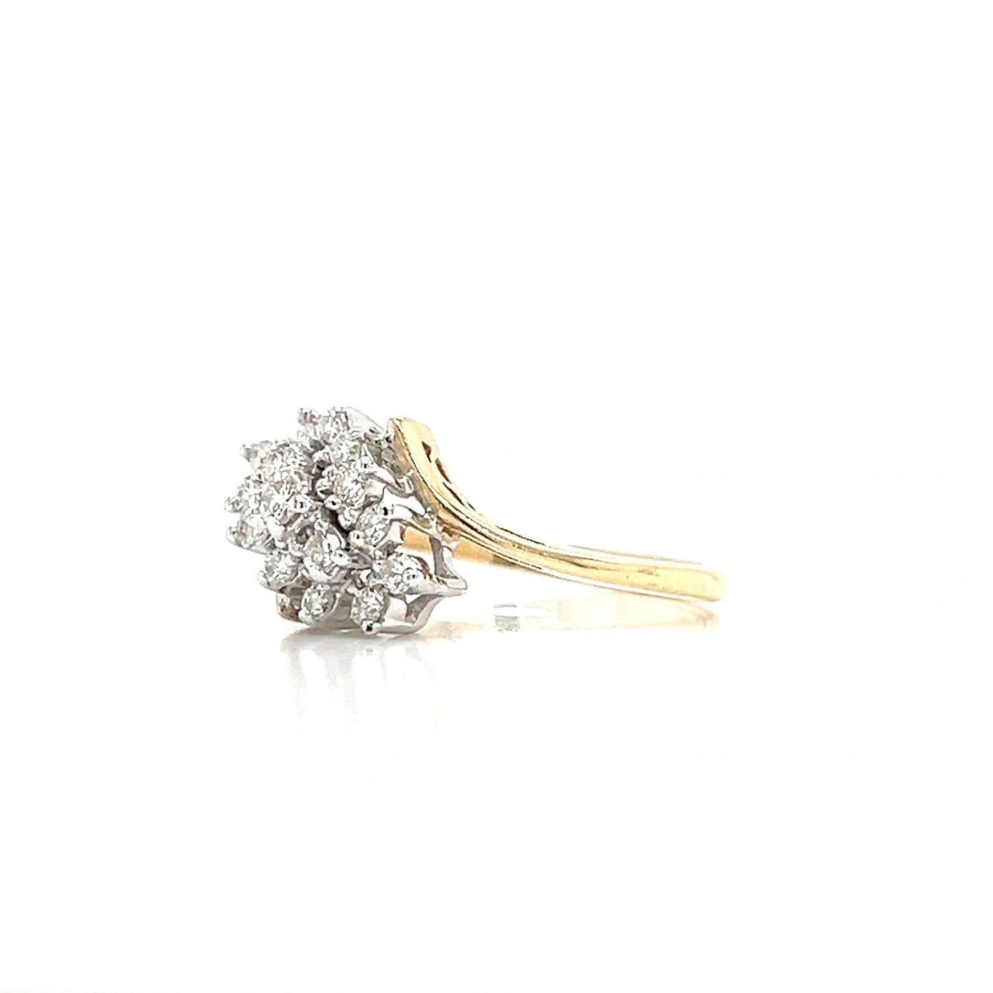 14K Yellow Gold Diamond Ring