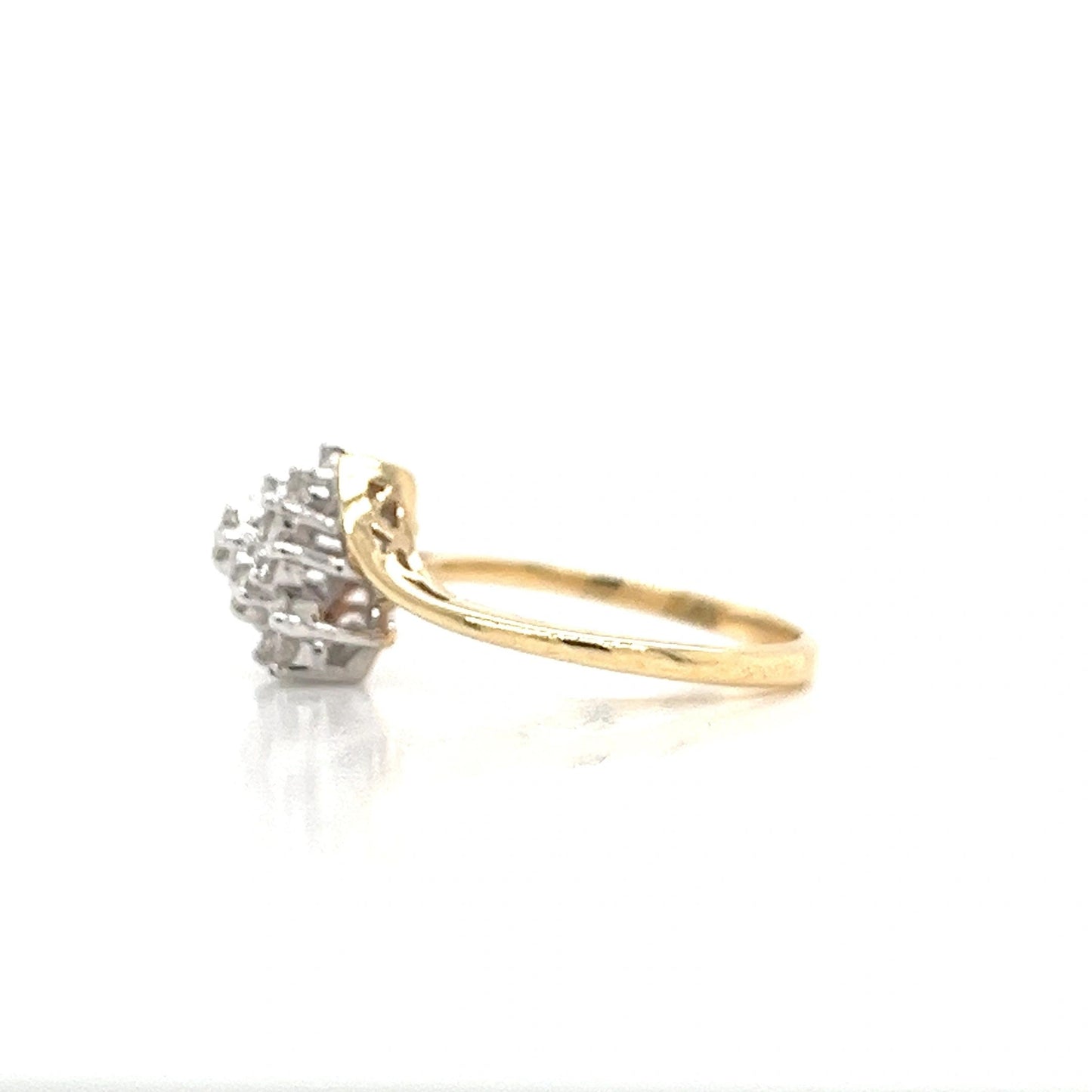 14K Yellow Gold Diamond Ring