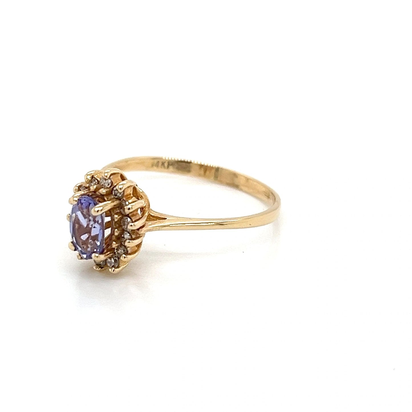 Tanzanite & Diamond 14K Yellow Gold Ring