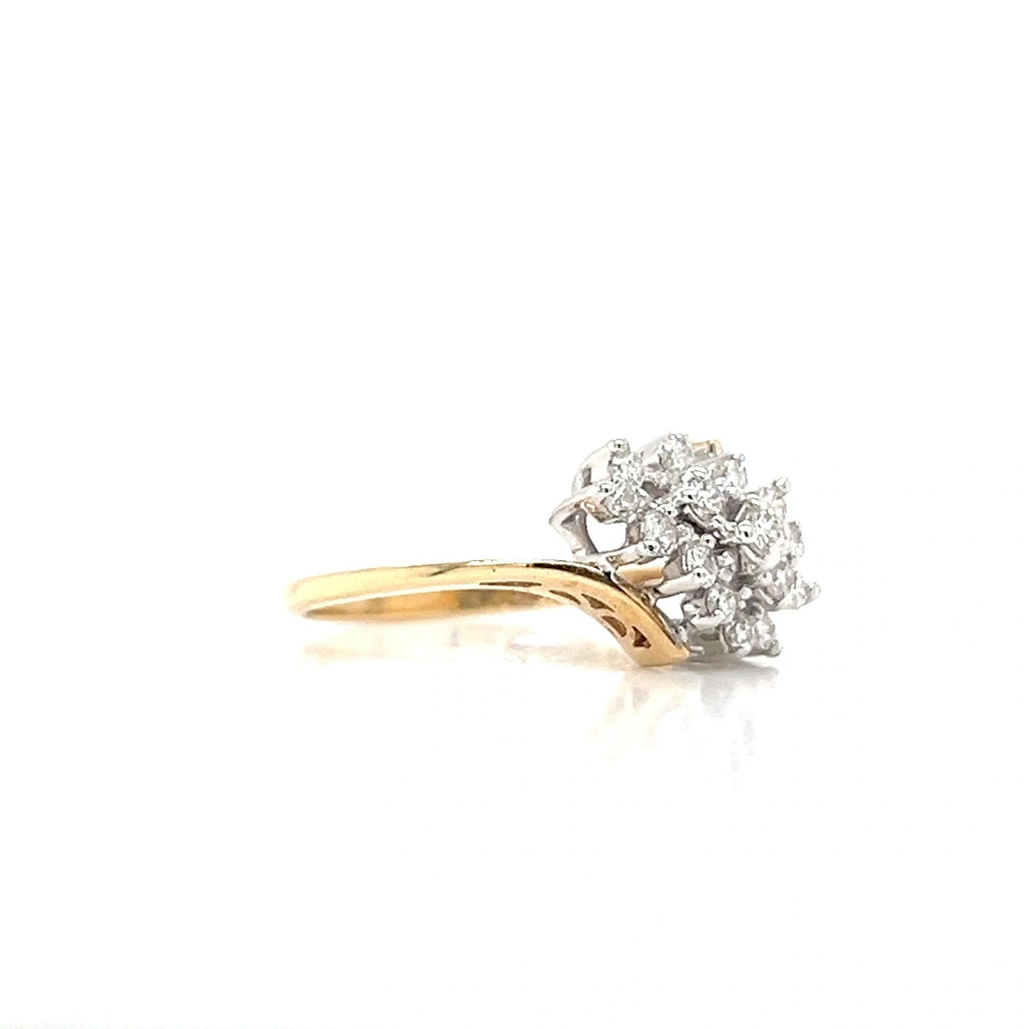 14K Yellow Gold Diamond Ring