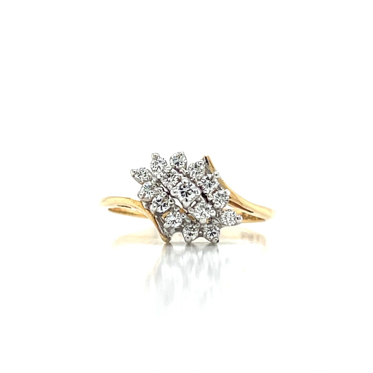 14K Yellow Gold Diamond Ring