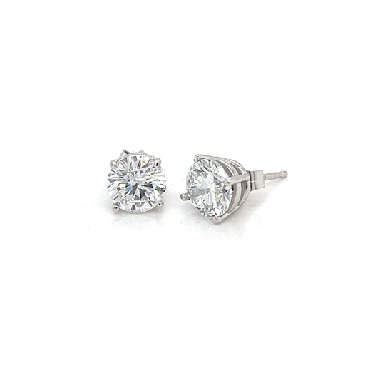 Lab Grown Diamond Stud Earrings F color, VS2 clarity Ideal cut