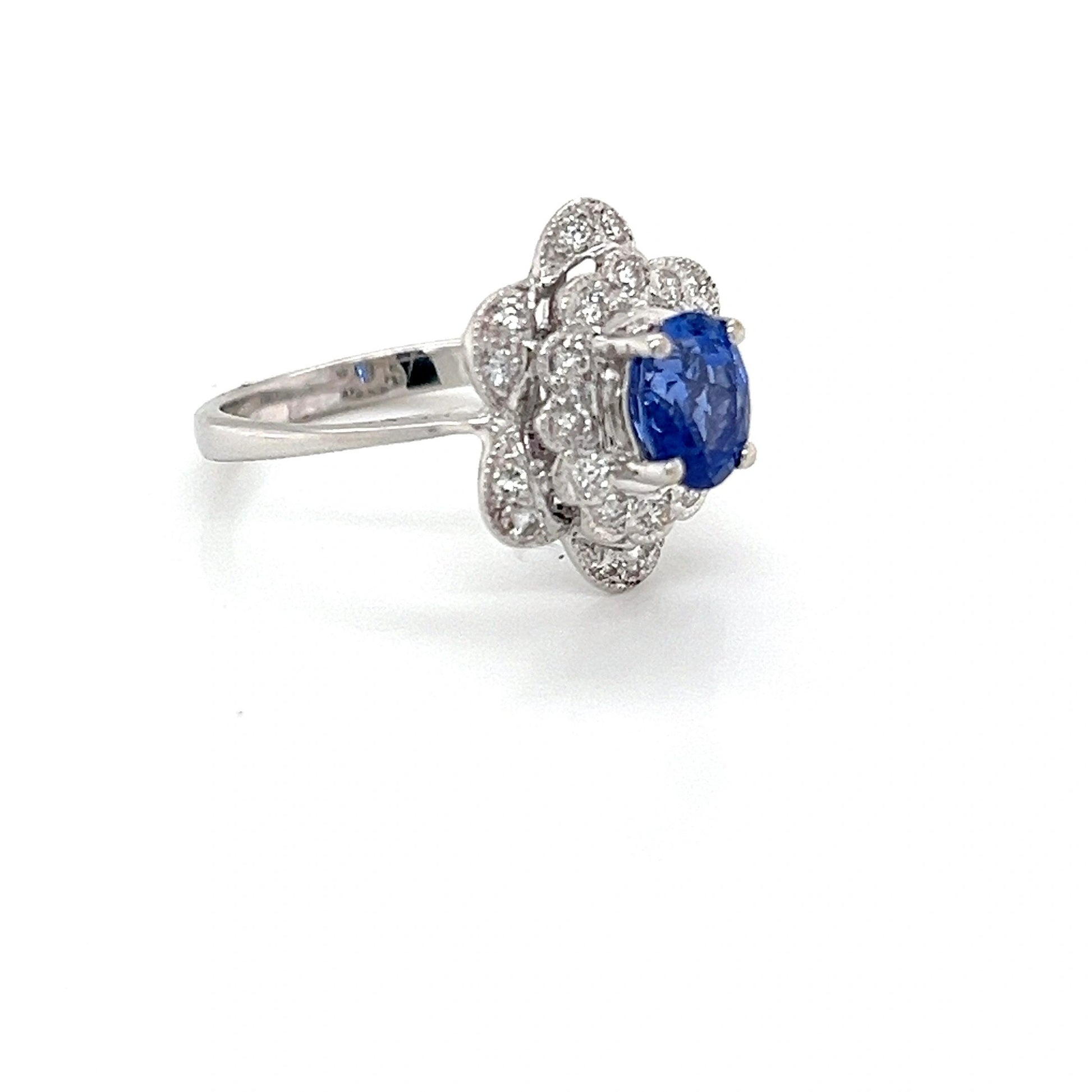 Sapphire and Diamond Ring