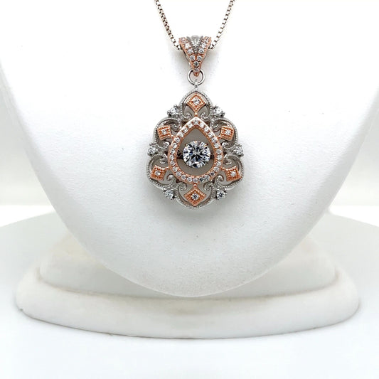 Sterling Silver Cubic Zirconia Necklace