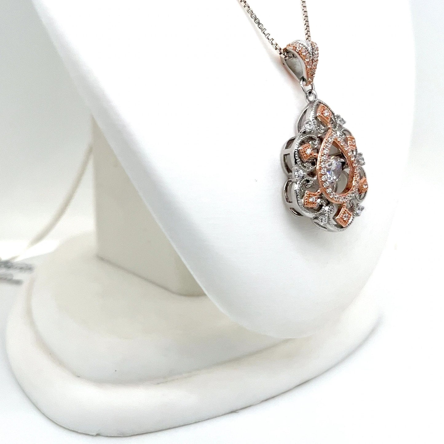 Sterling Silver Cubic Zirconia Necklace