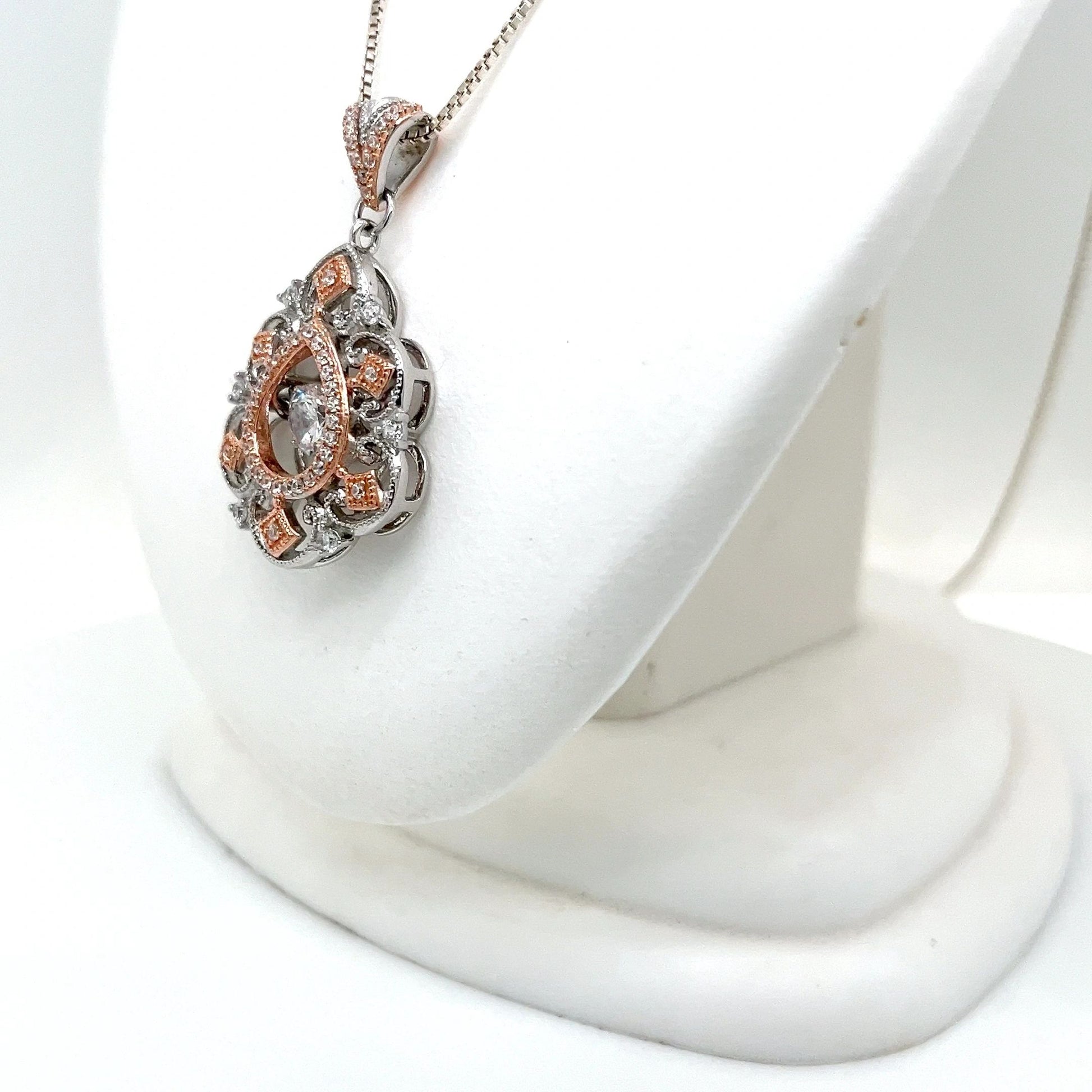 Sterling Silver Cubic Zirconia Necklace