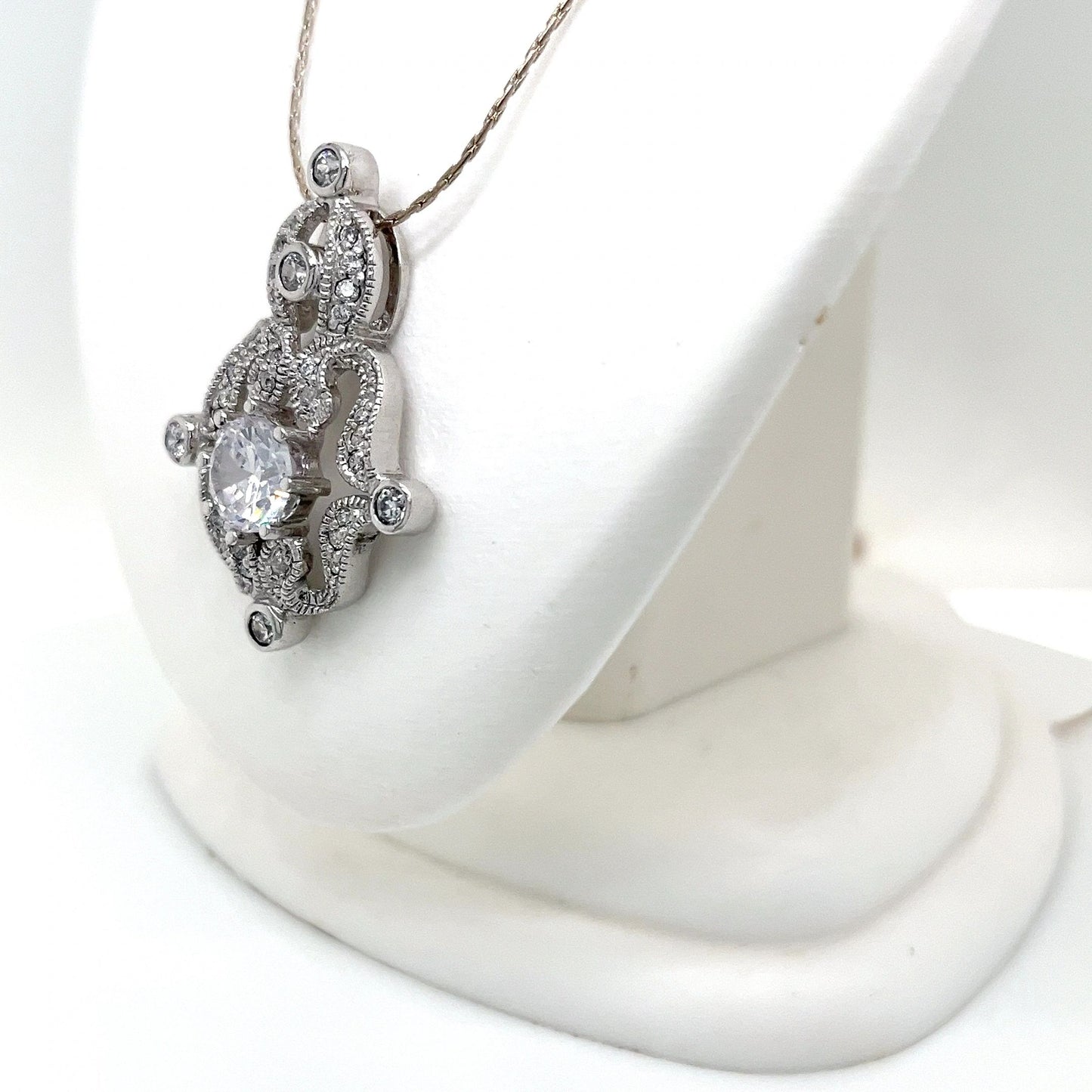 Cubic Zircon Sterling Silver Pendant