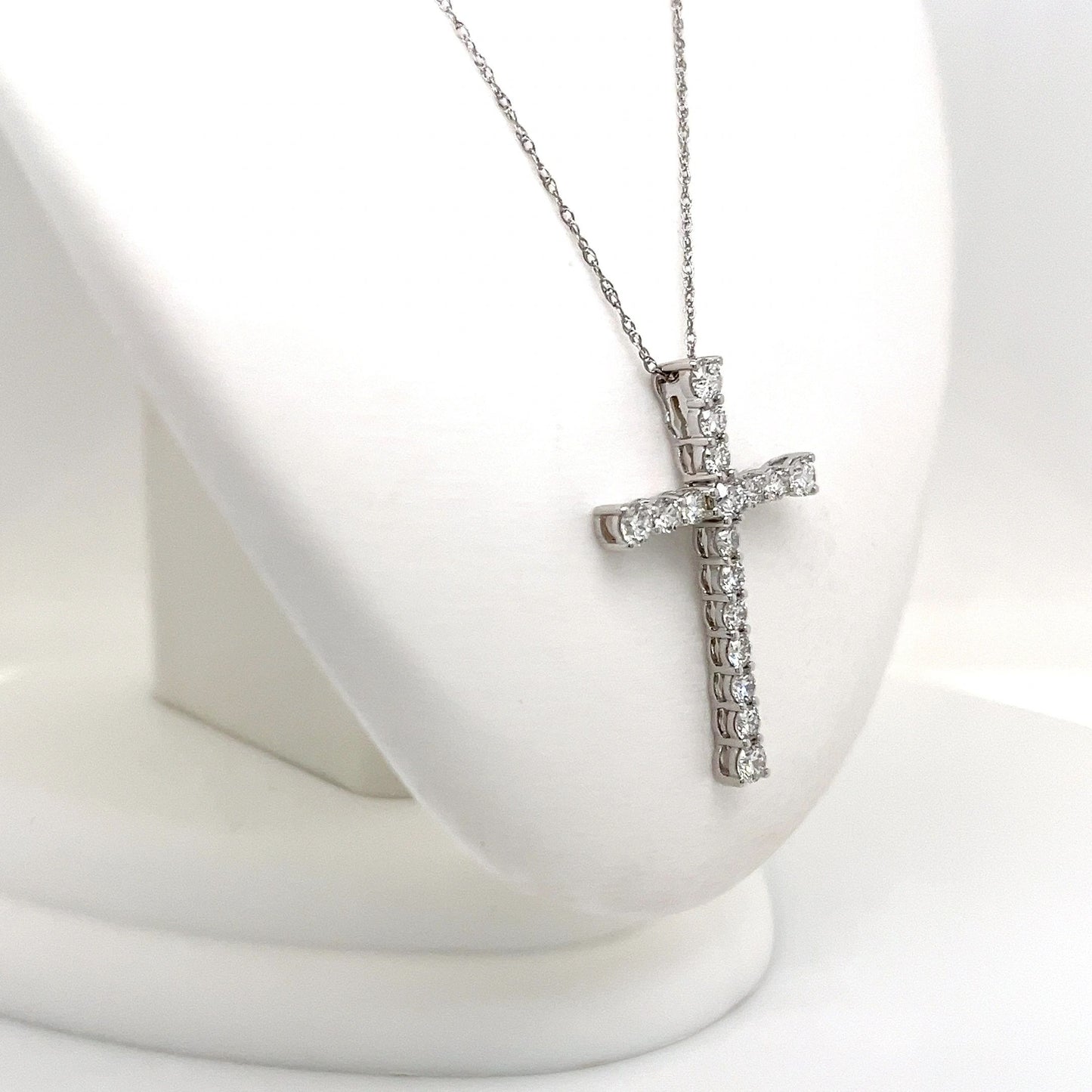 Lab Grown Diamond Cross Necklace