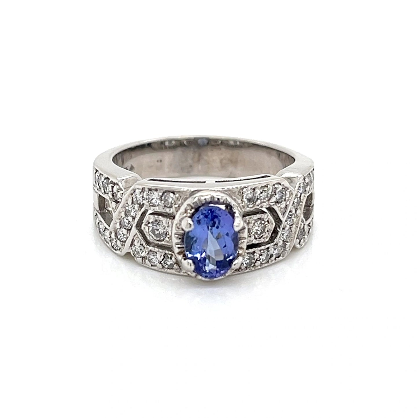 Tanzanite and Diamond Ring