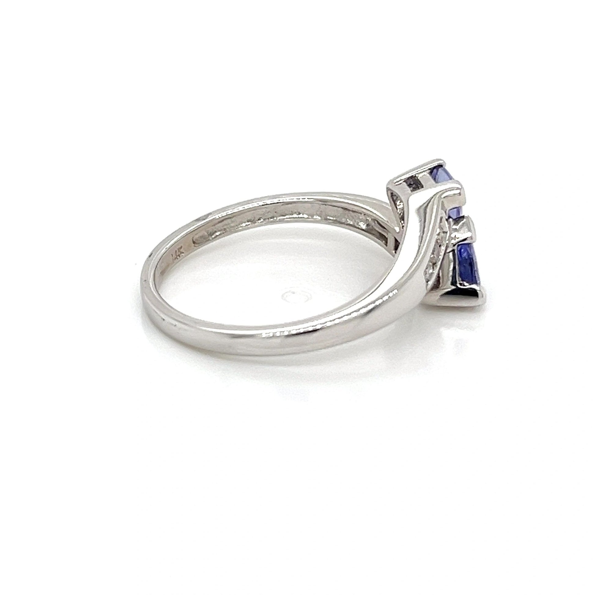 14K White Gold Tanzanite Ring