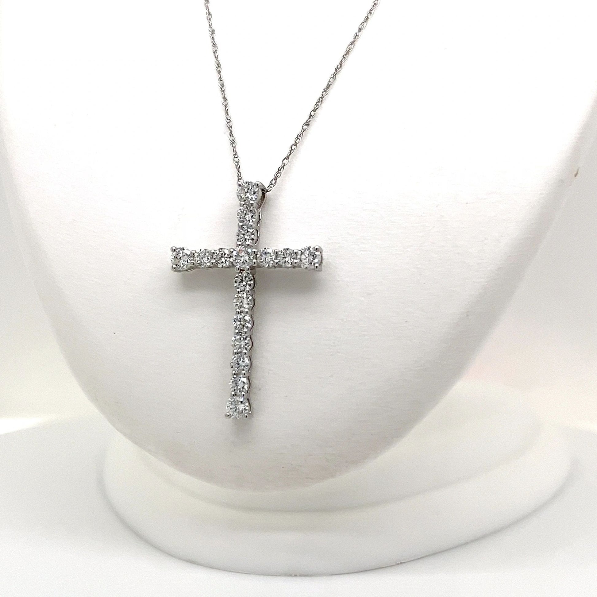 Lab Grown Diamond Cross Necklace