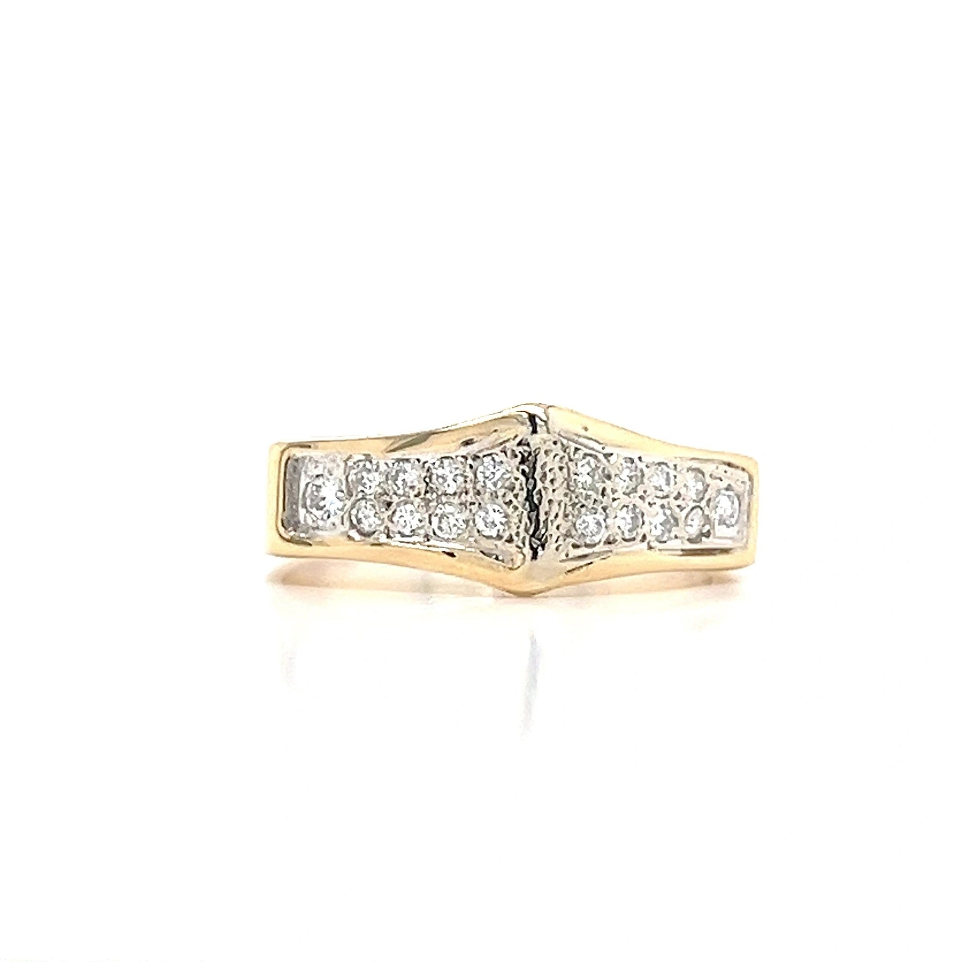 14K Yellow Gold Ring 1/2 carat TW diamonds