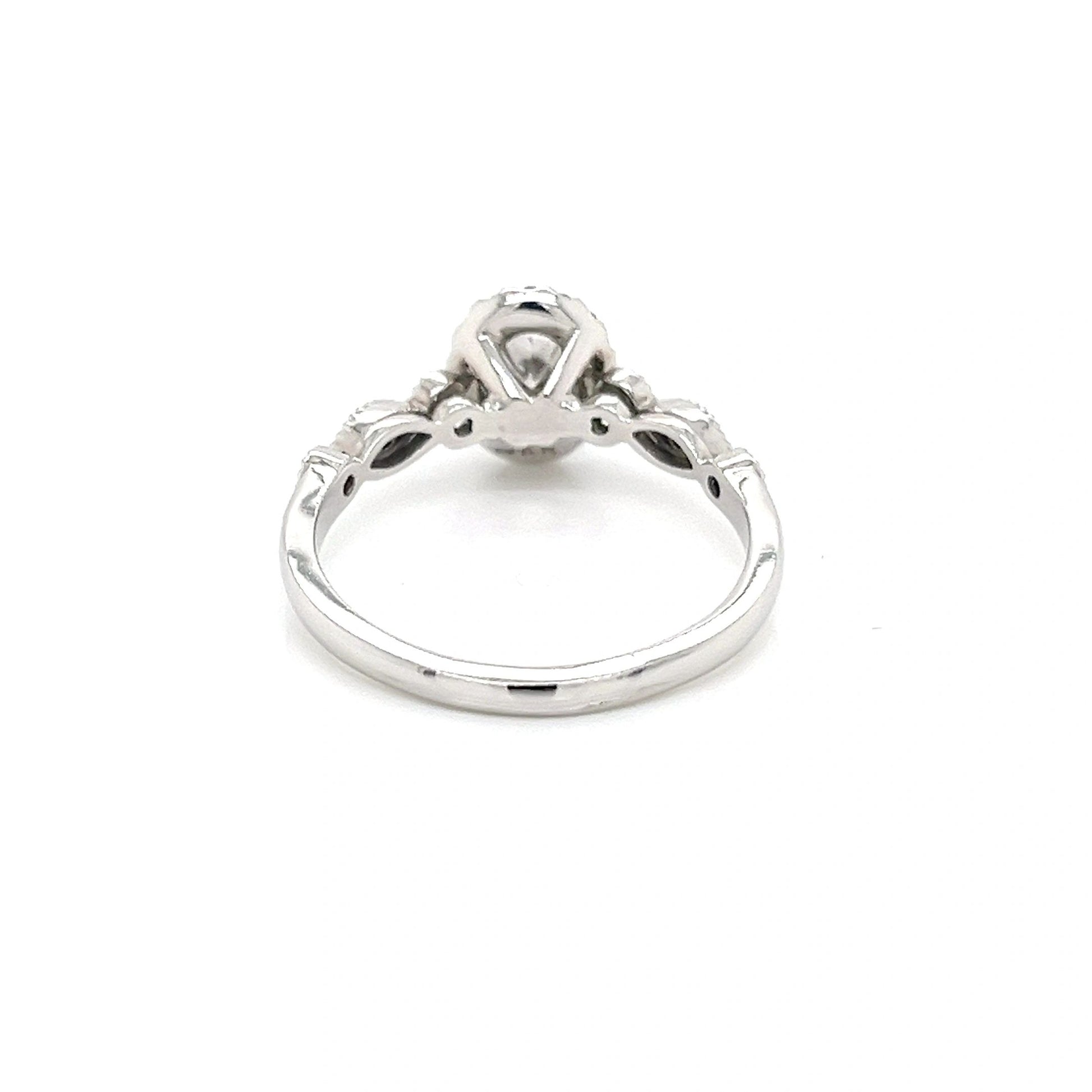 .98 Carat TW 14K White Gold Engagement Ring