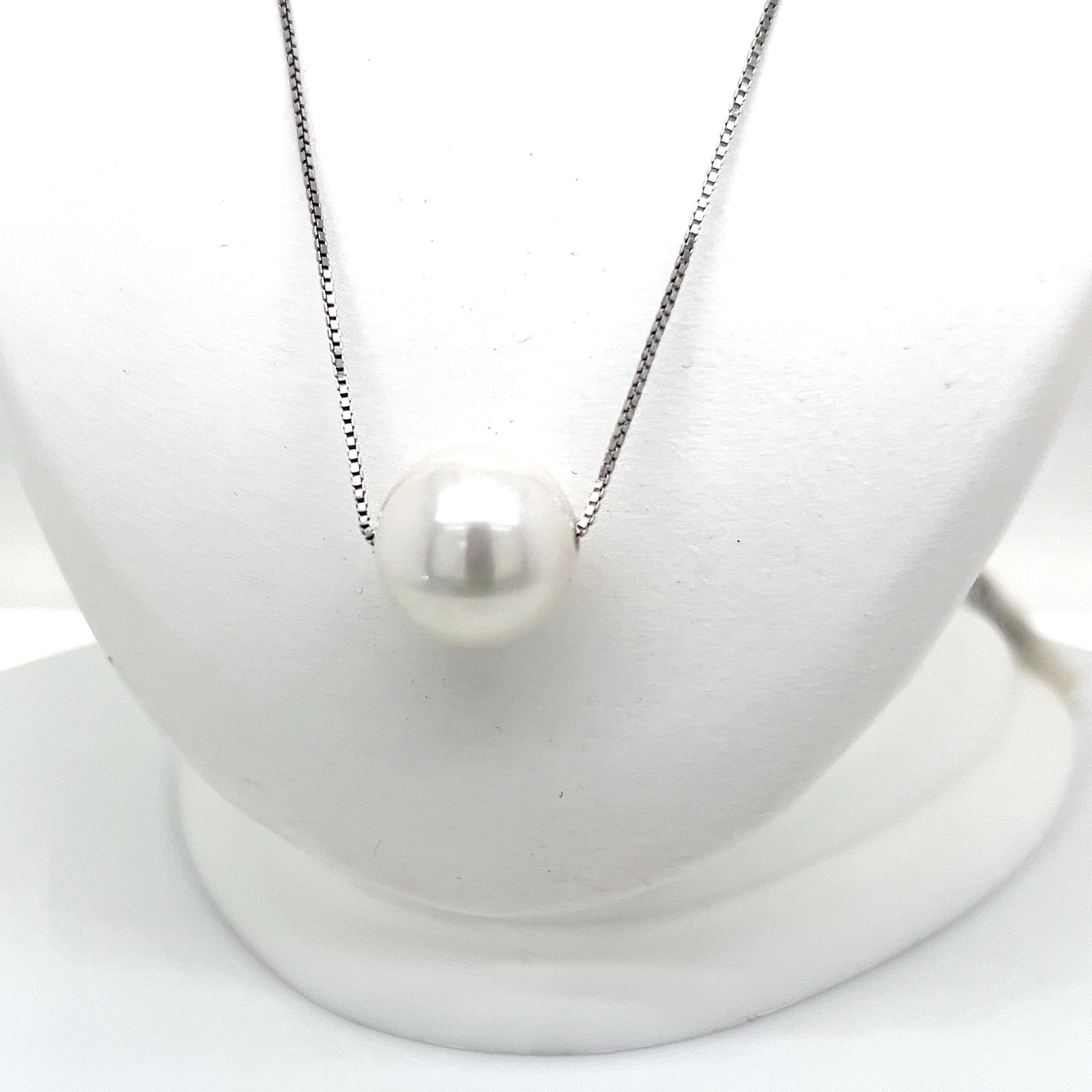 Sterling Silver Chain with Pearl Necklace