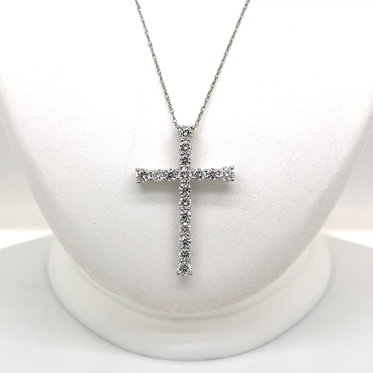 Lab Grown Diamond Cross Necklace