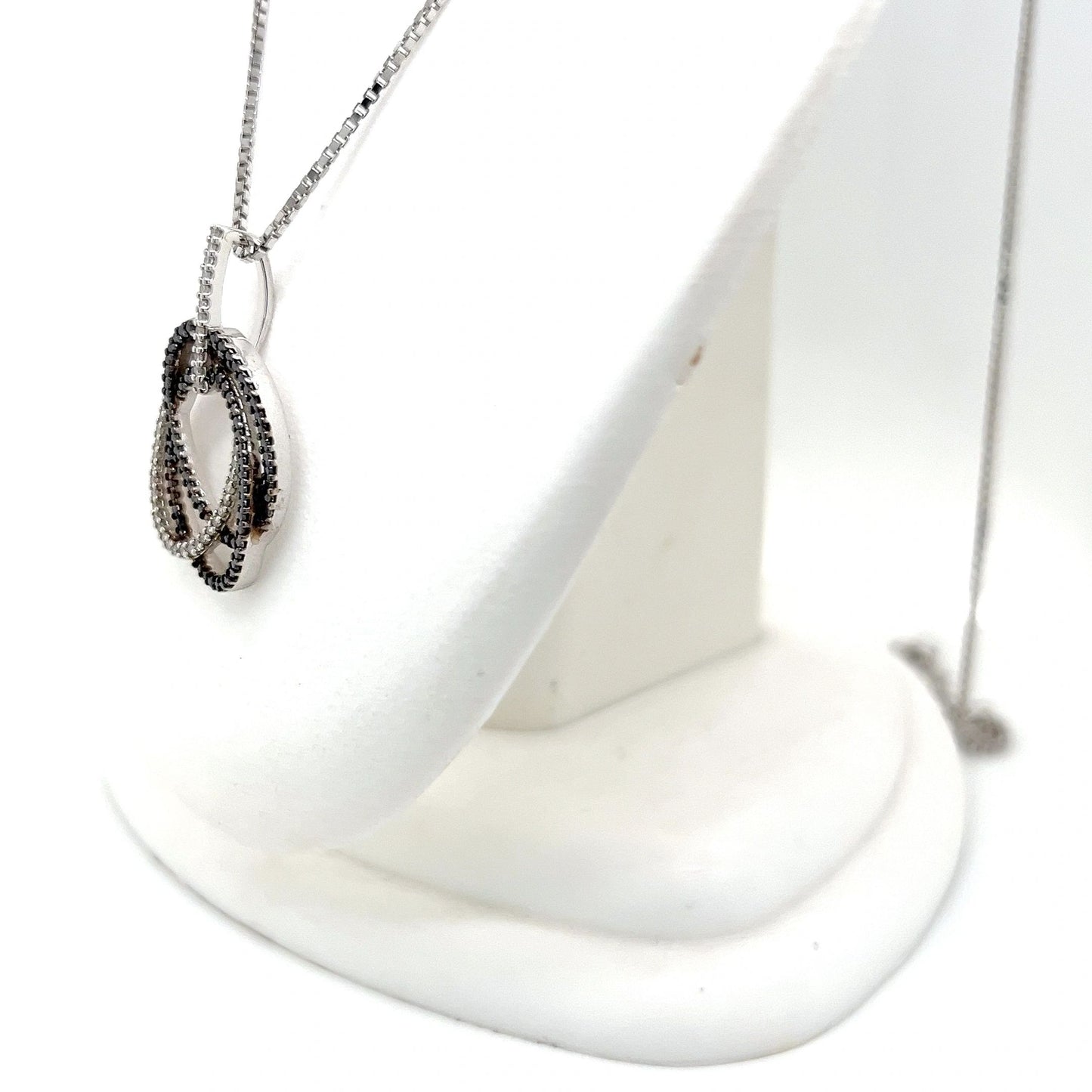 Black and White Diamond Necklace