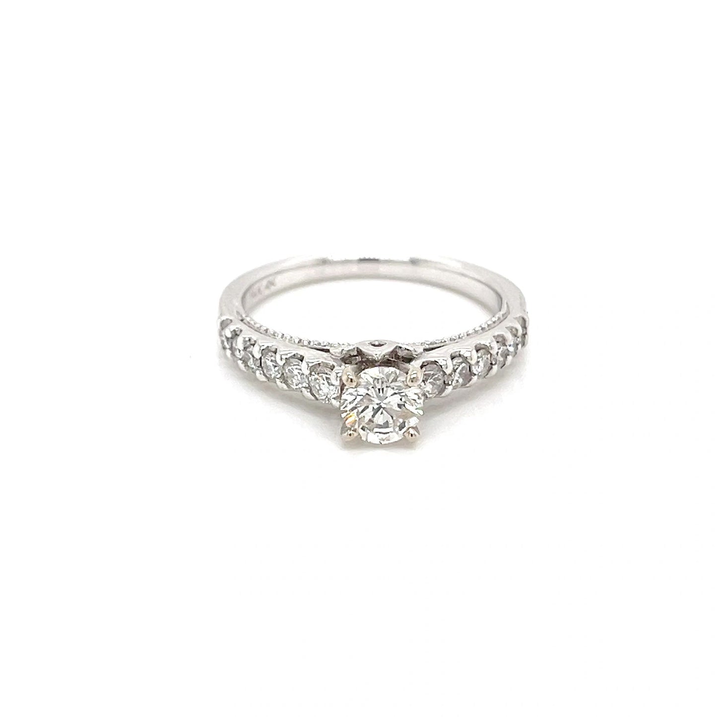 1.76 CTW 14k White Gold Engagement Ring