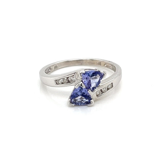 14K White Gold Tanzanite Ring