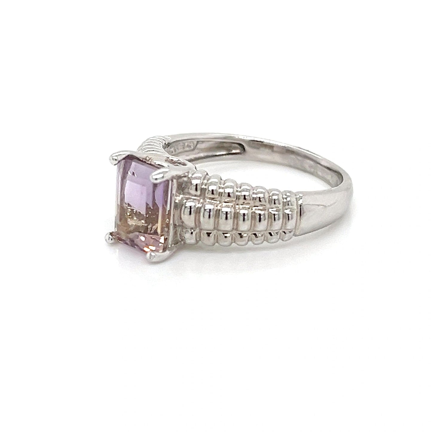 Ametrine Emerald Cut Ring