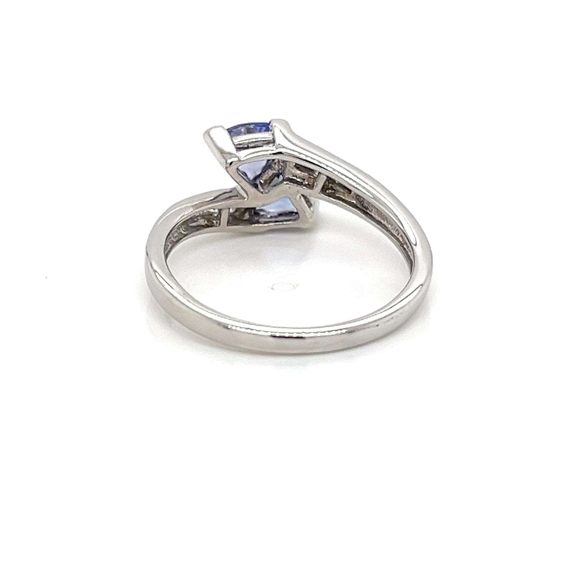 14K White Gold Tanzanite Ring