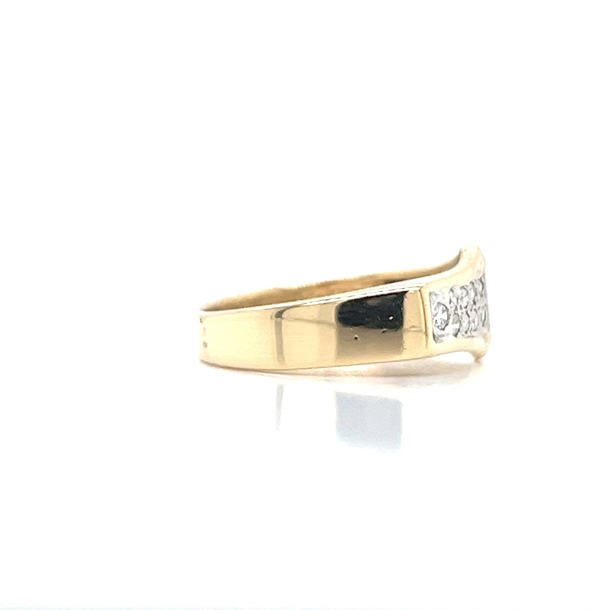 14K Yellow Gold Ring 1/2 carat TW diamonds