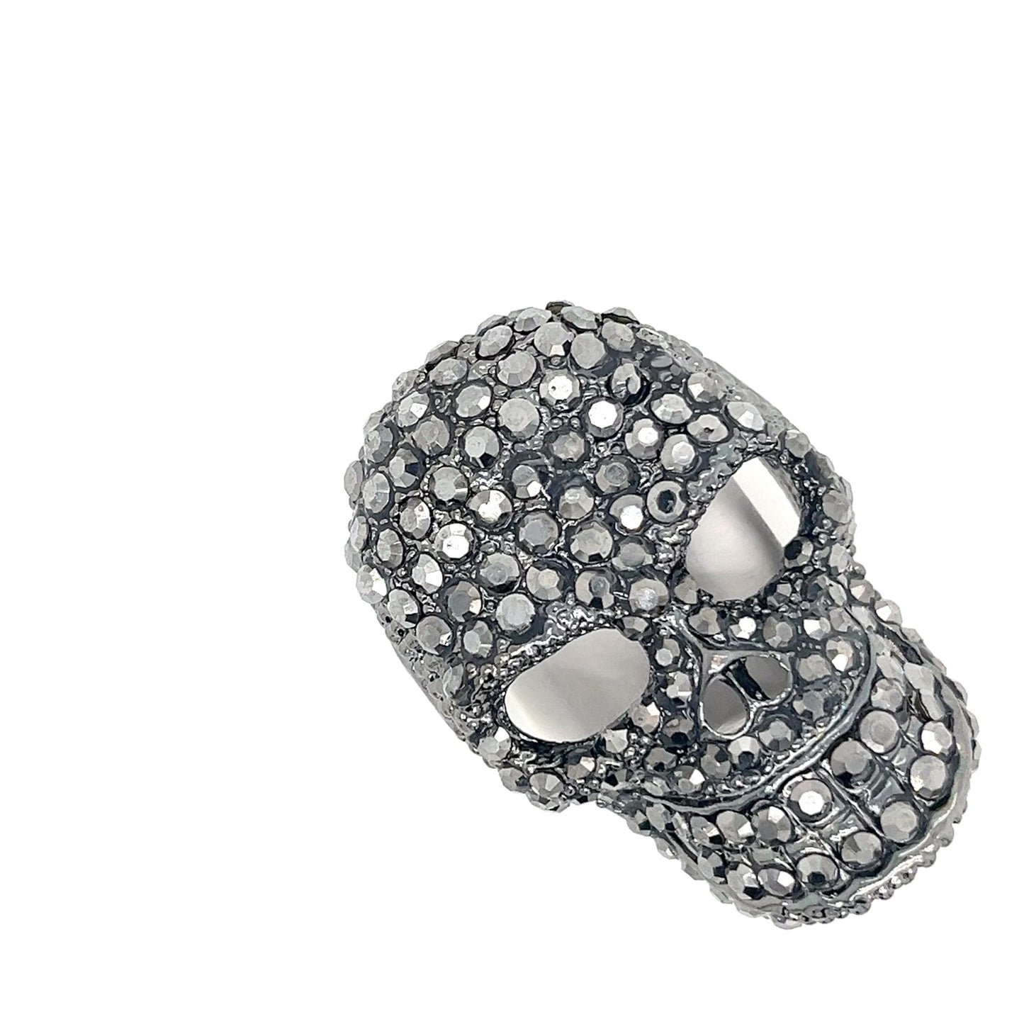 Rhinestone Skull Pin