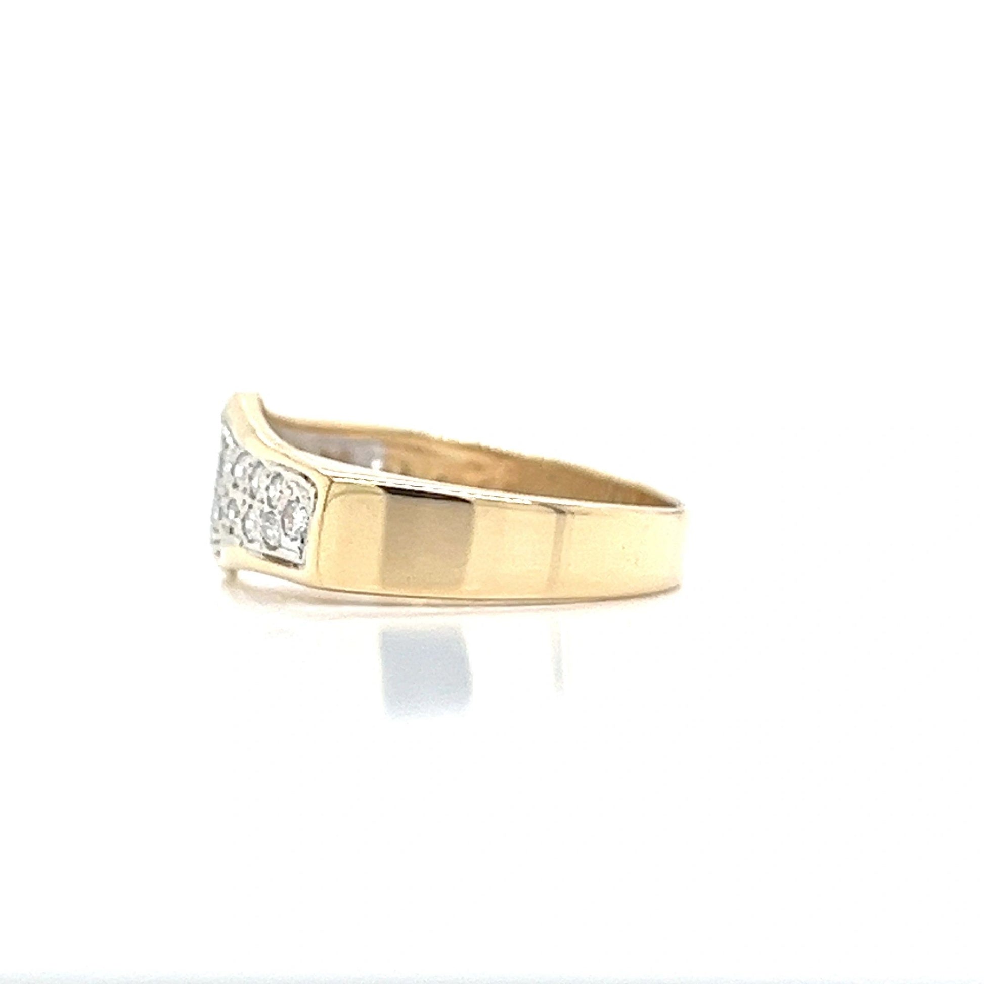 14K Yellow Gold Ring 1/2 carat TW diamonds