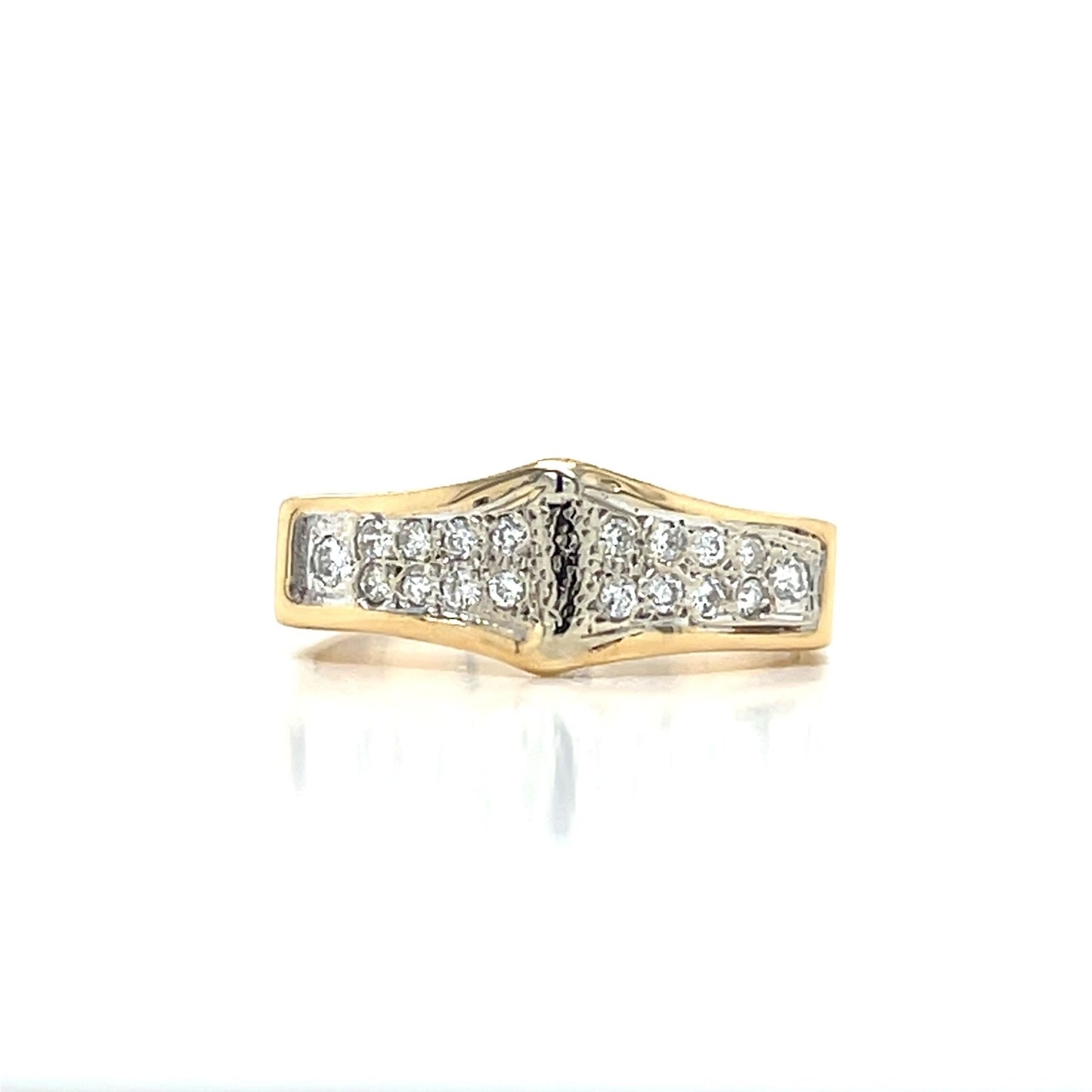 14K Yellow Gold Ring 1/2 carat TW diamonds