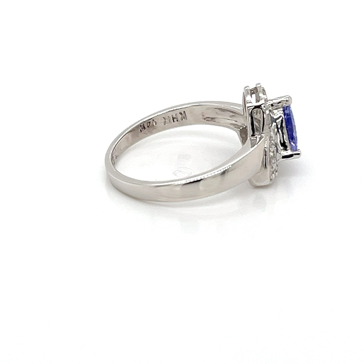 14K White Gold Tanzanite Ring