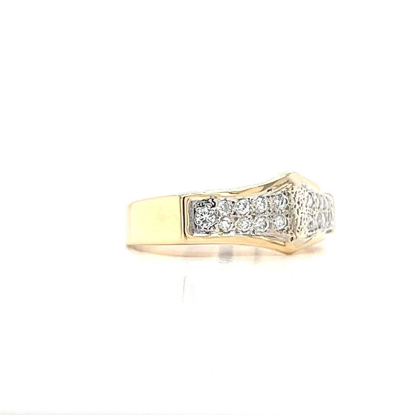 14K Yellow Gold Ring 1/2 carat TW diamonds