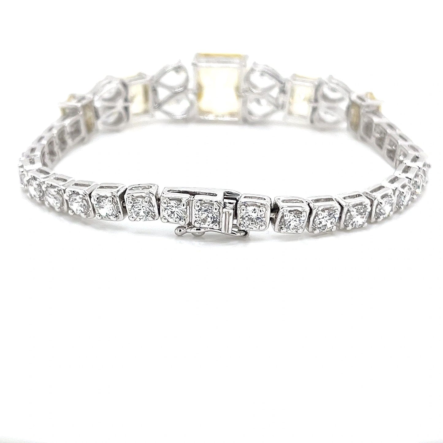 Sterling Silver and Cubic Zirconia Bracelet