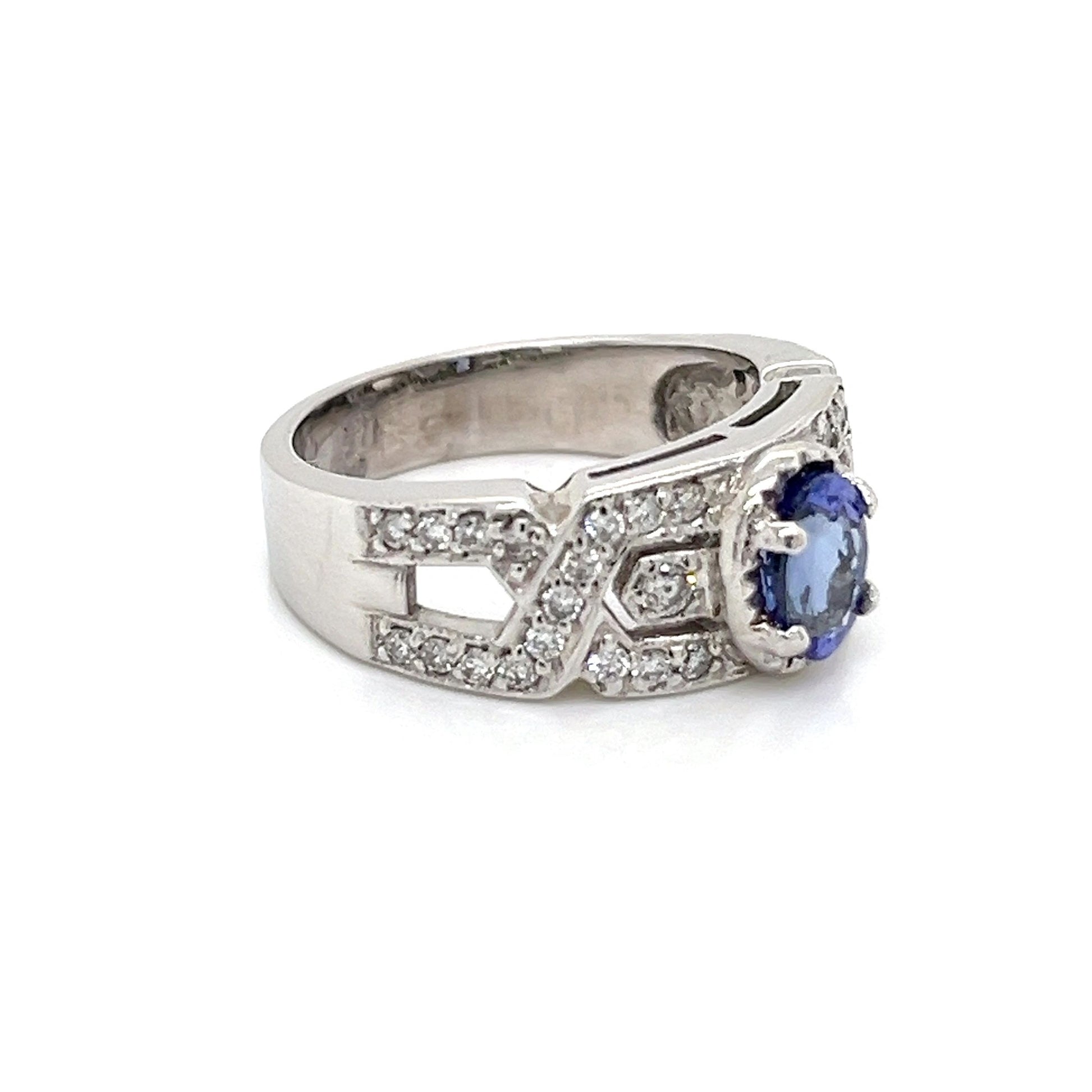 Tanzanite and Diamond Ring