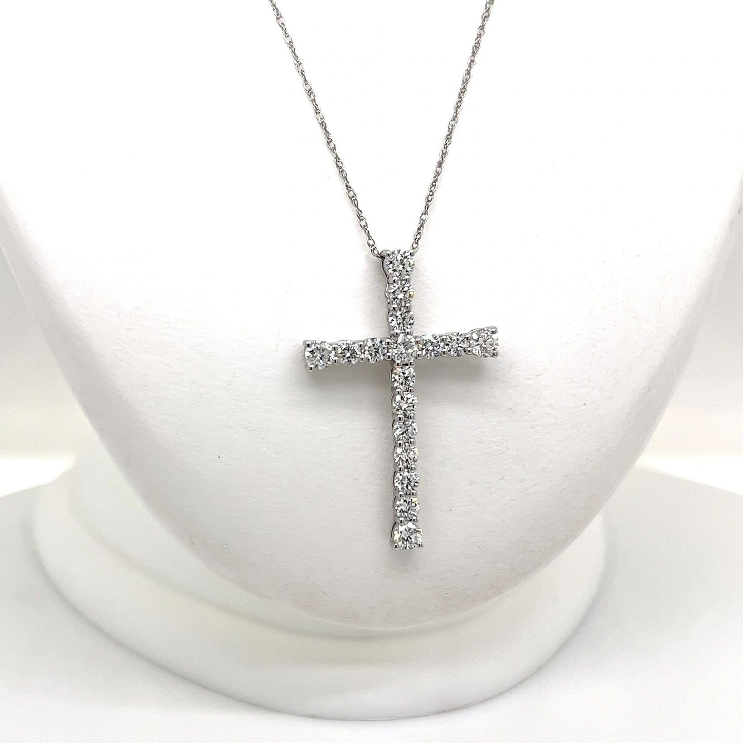 Lab Grown Diamond Cross Necklace