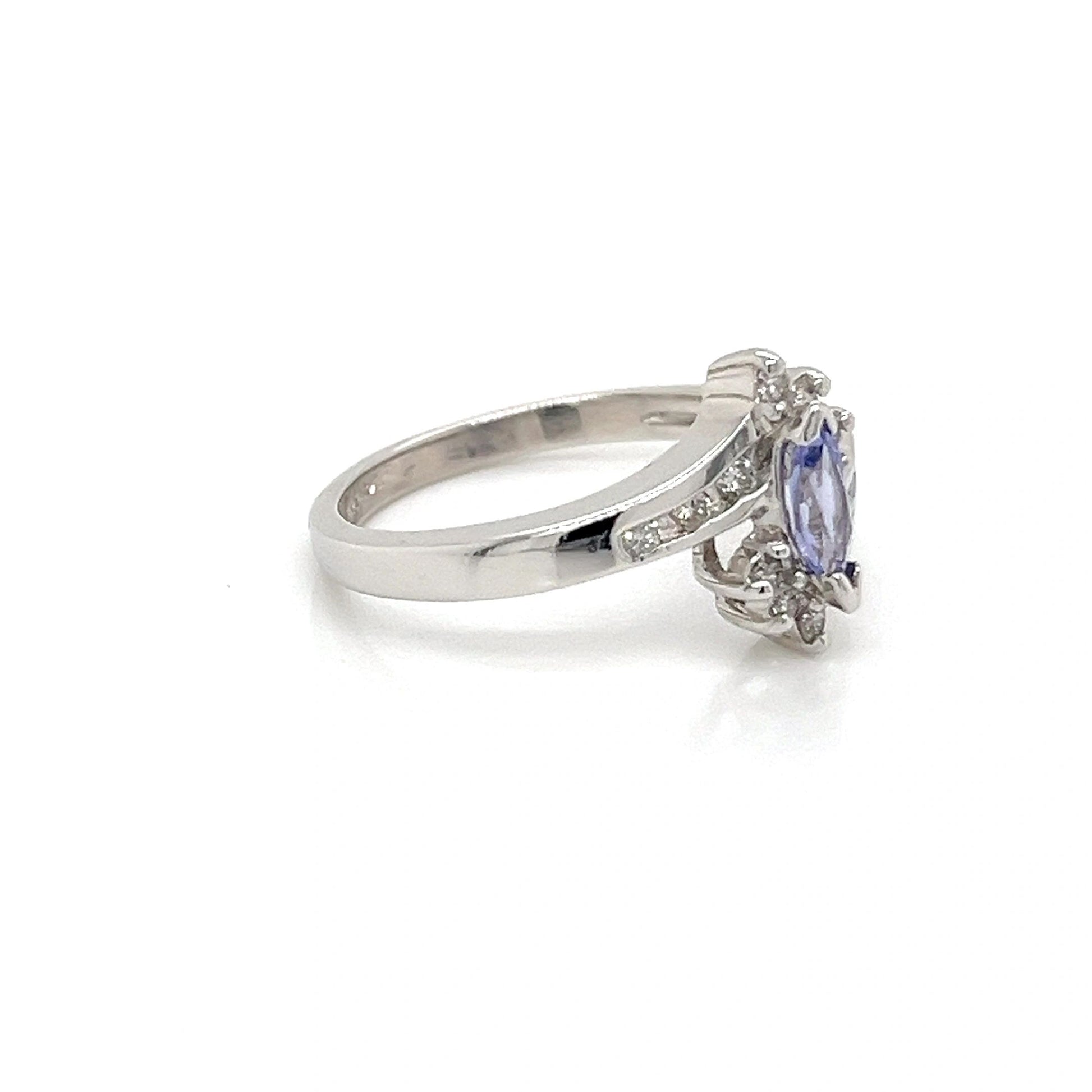 Tanzanite White Gold Ring