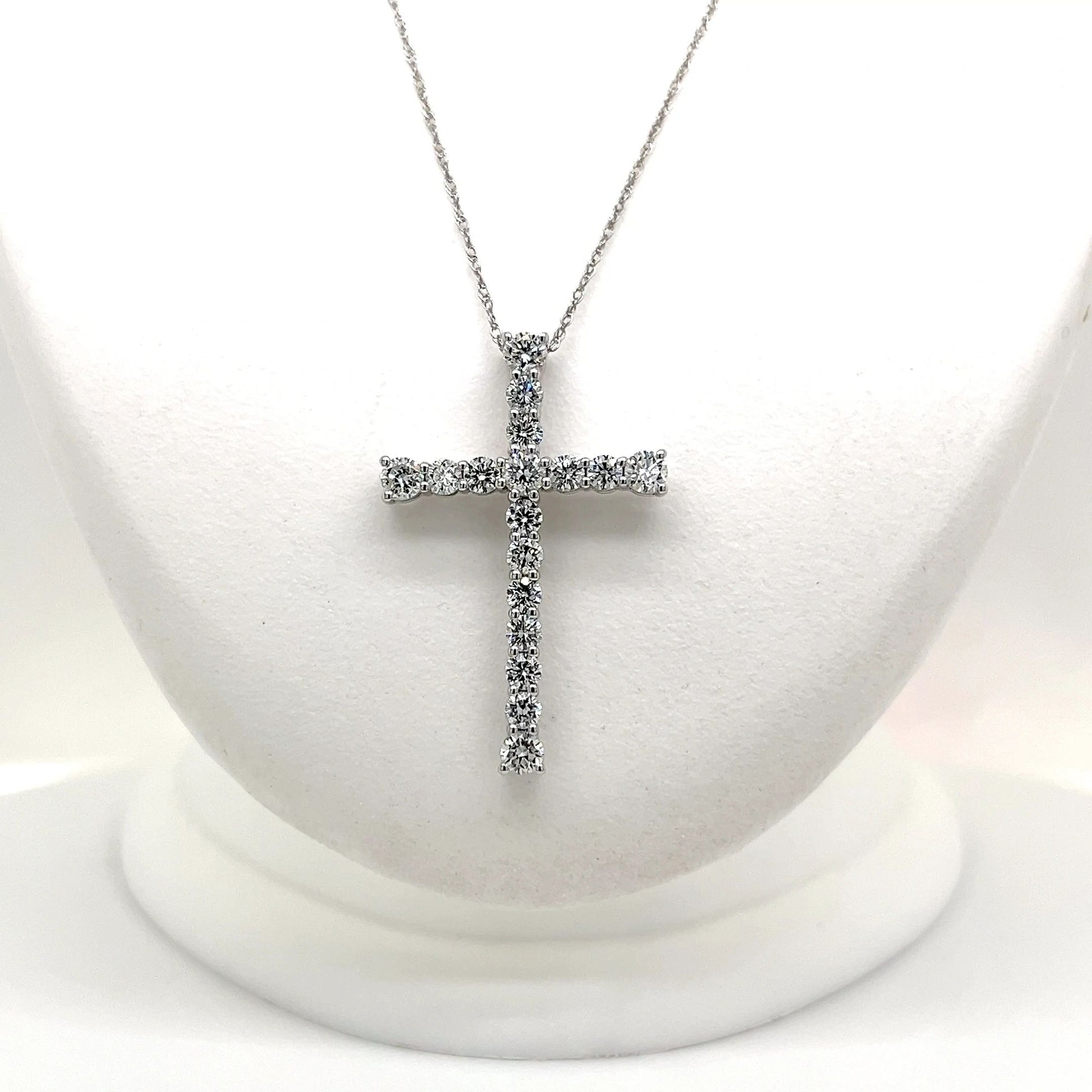 Lab Grown Diamond Cross Necklace