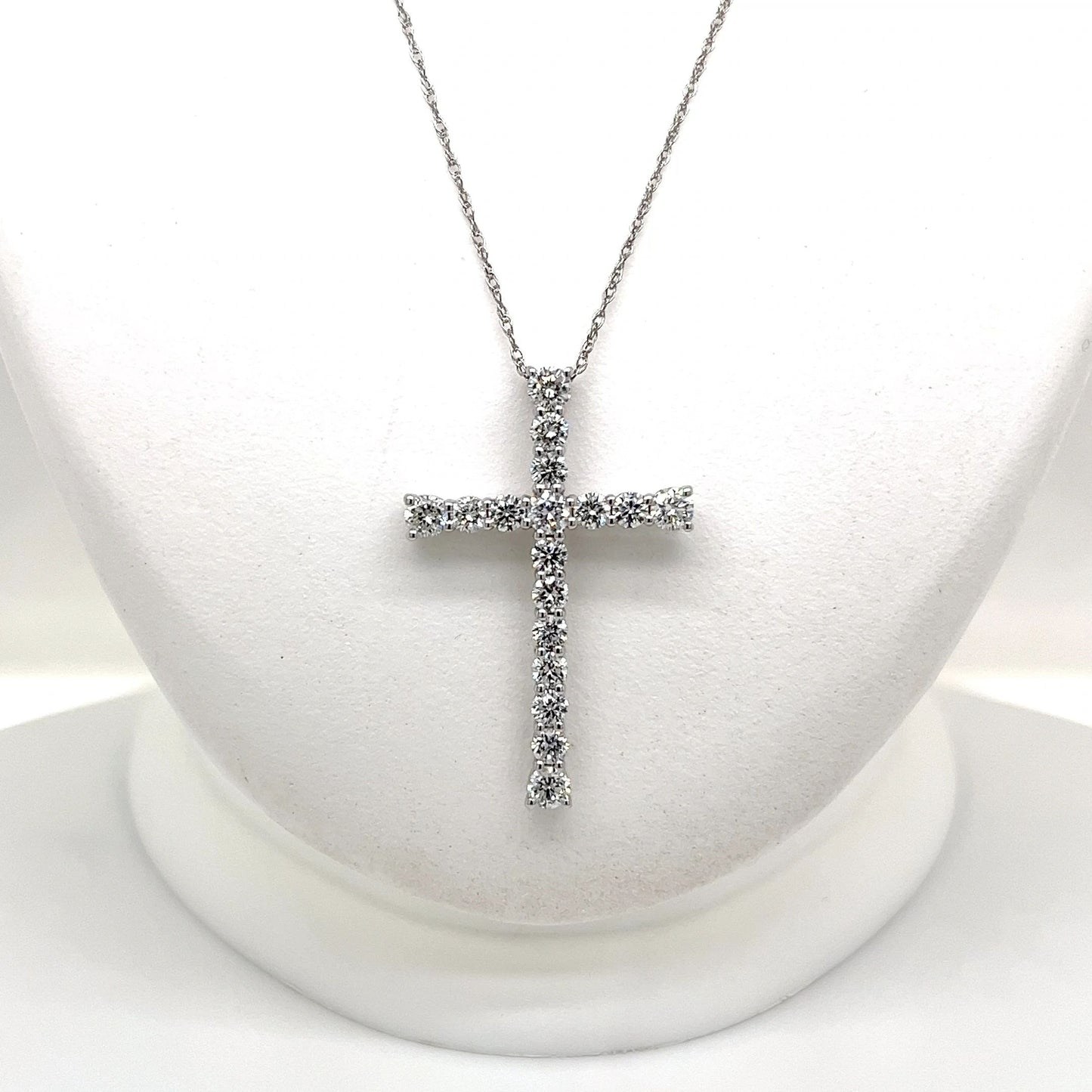 Lab Grown Diamond Cross Necklace