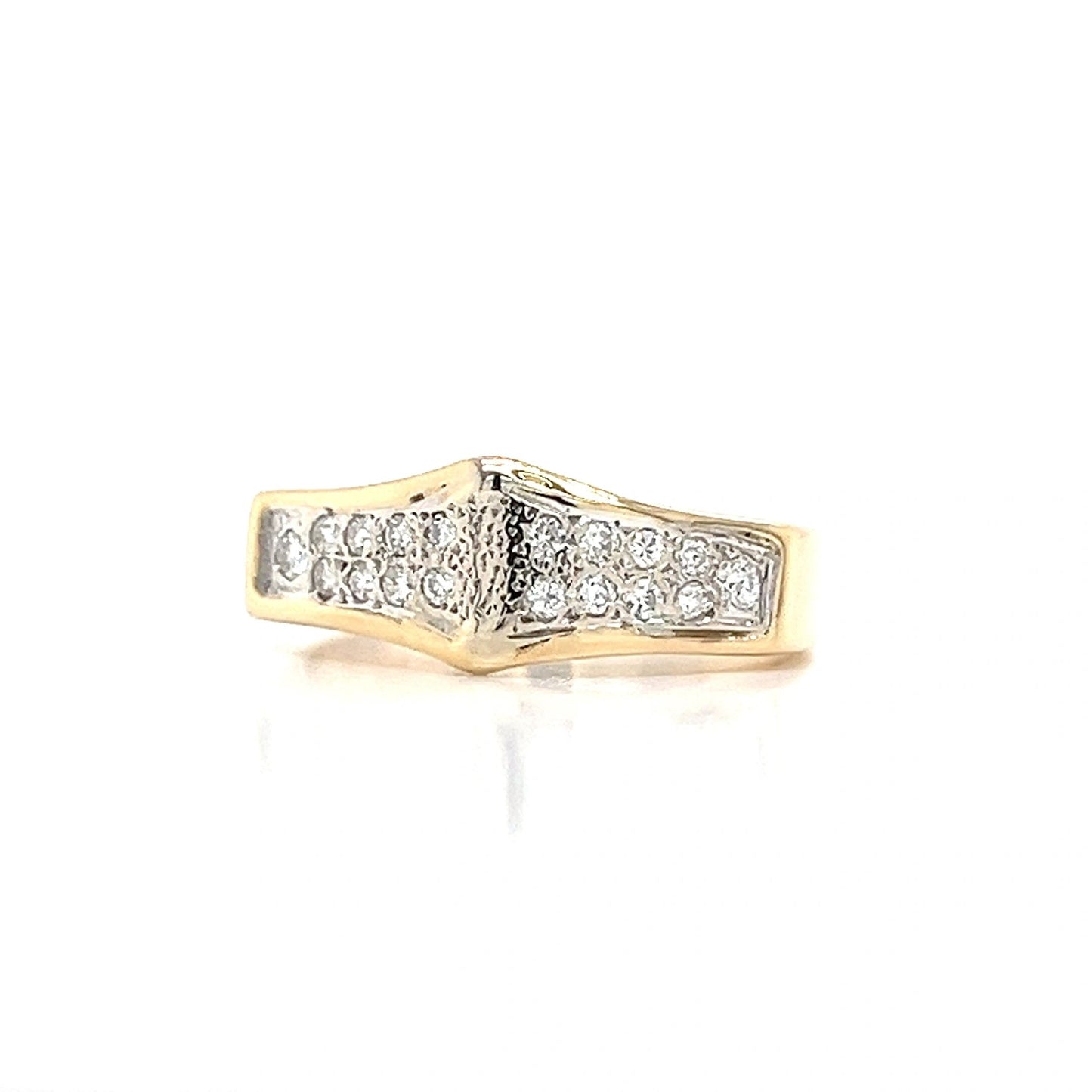 14K Yellow Gold Ring 1/2 carat TW diamonds