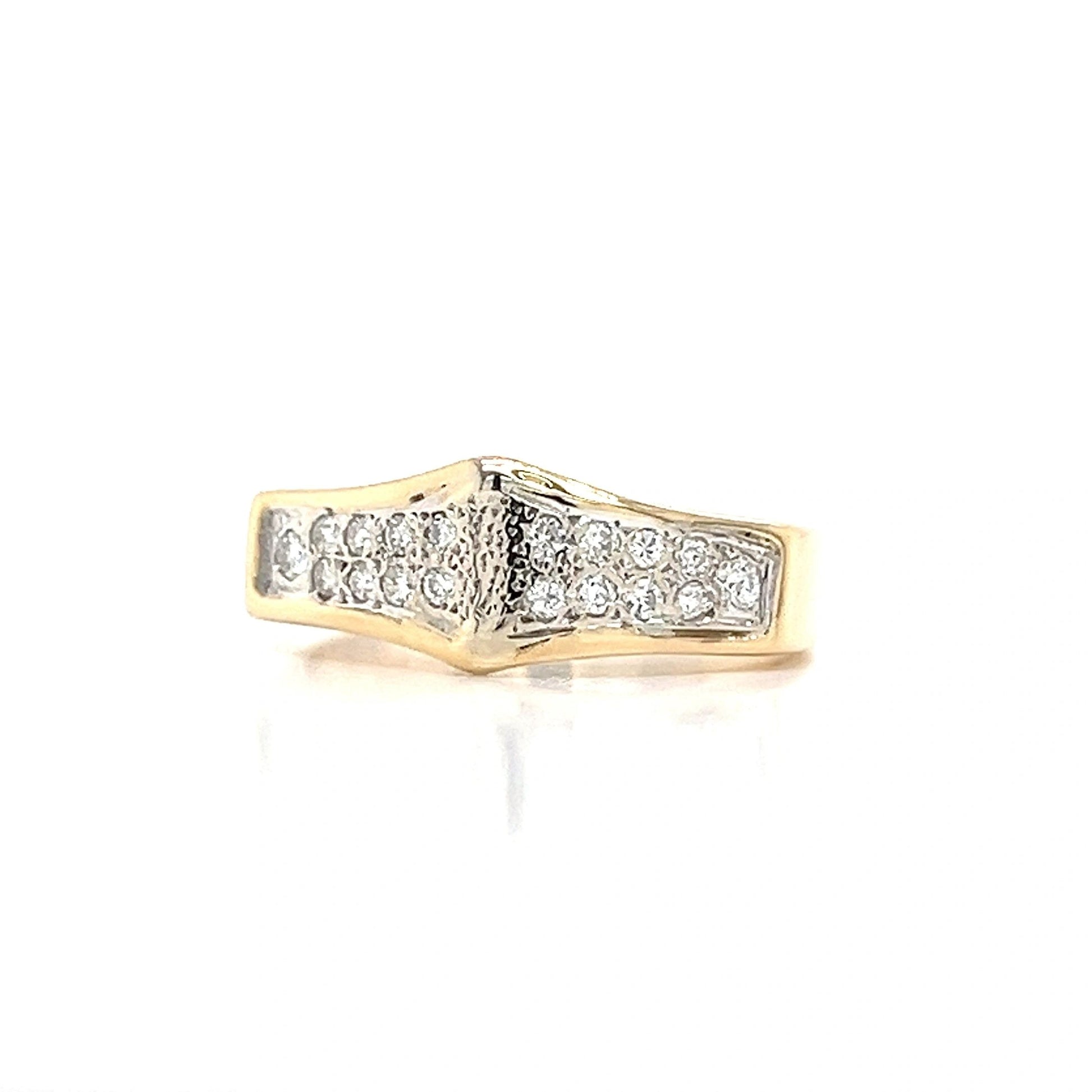 14K Yellow Gold Ring 1/2 carat TW diamonds