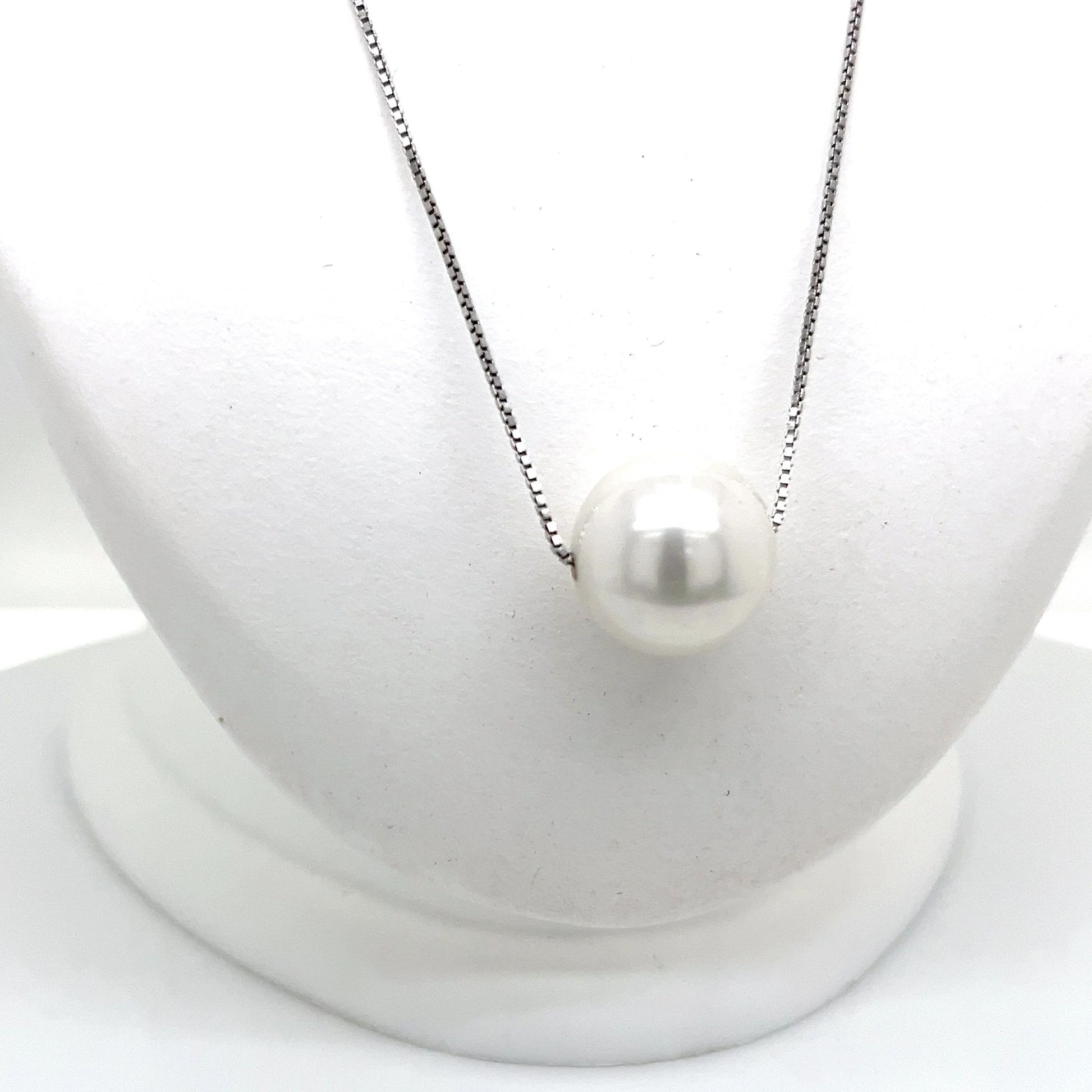 Sterling Silver Chain with Pearl Necklace