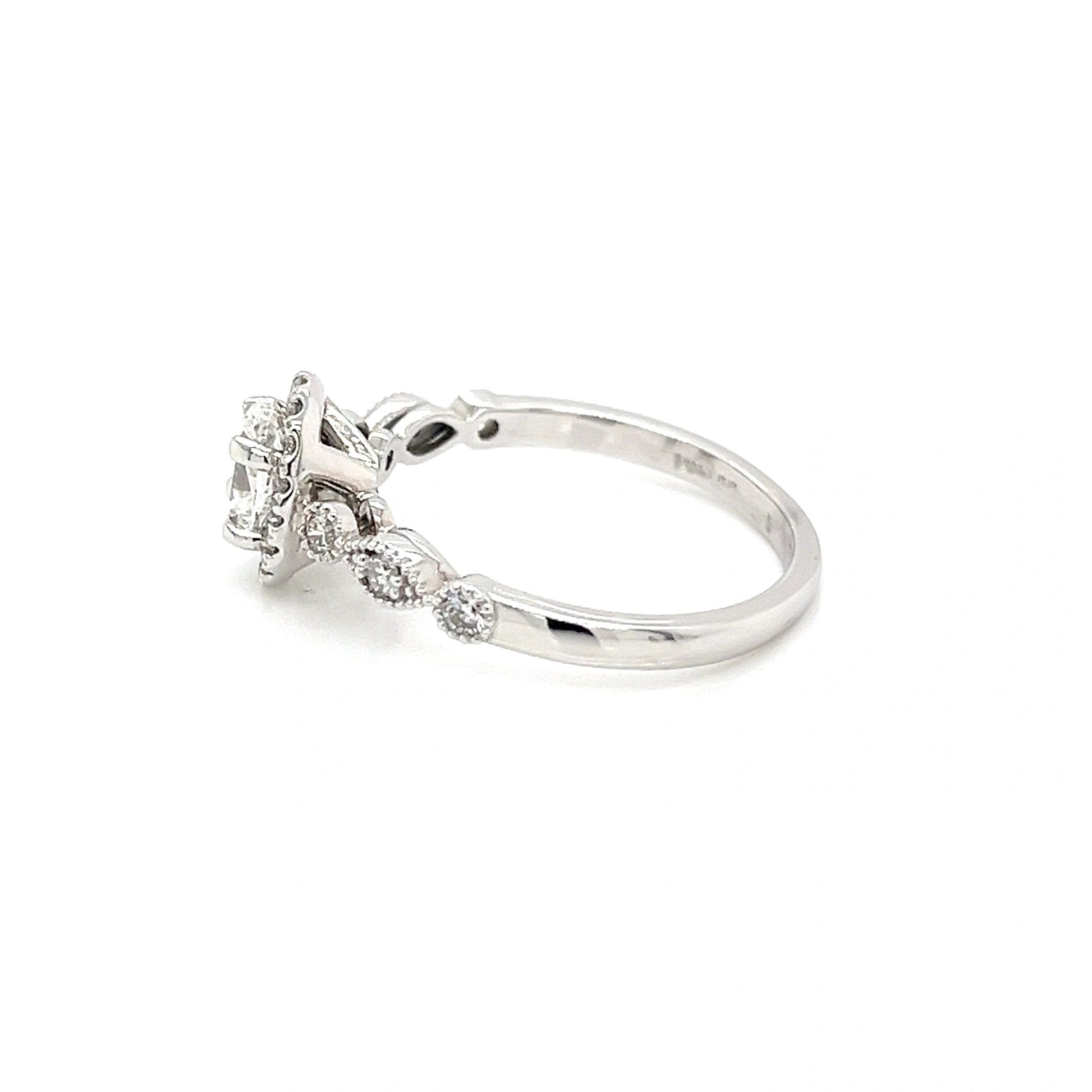 .98 Carat TW 14K White Gold Engagement Ring