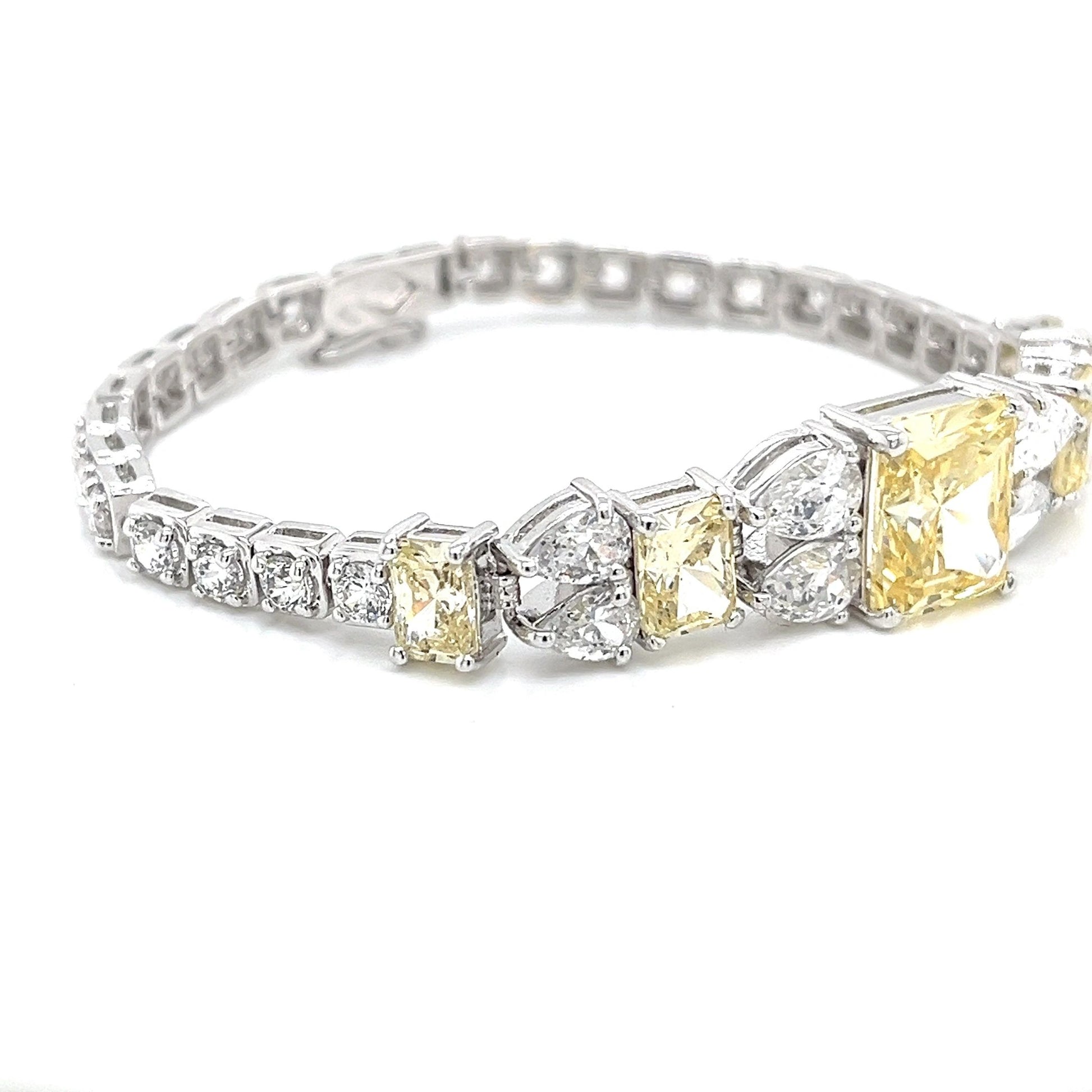 Sterling Silver and Cubic Zirconia Bracelet