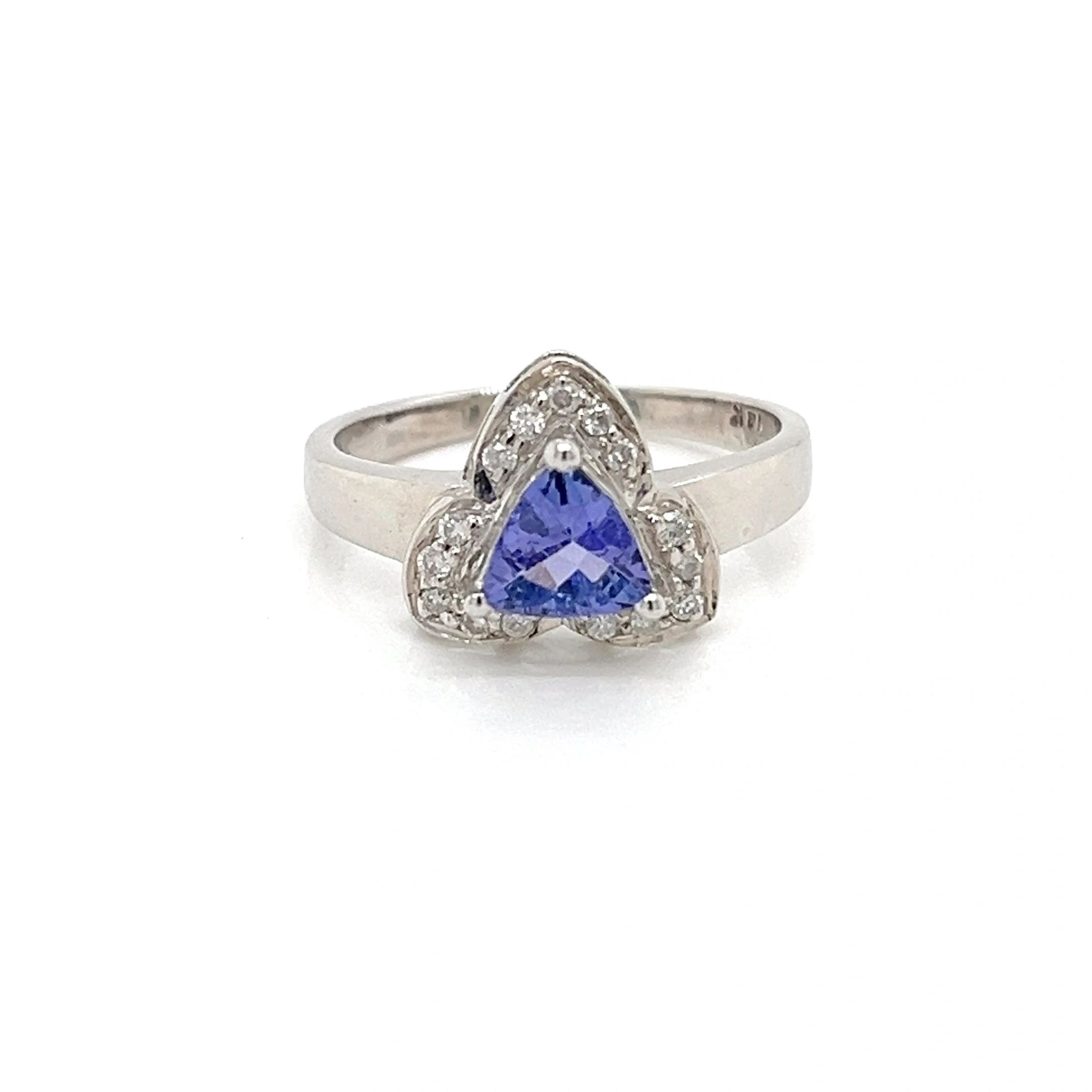 14K White Gold Tanzanite Ring