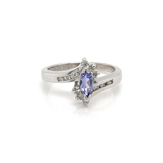 Tanzanite White Gold Ring