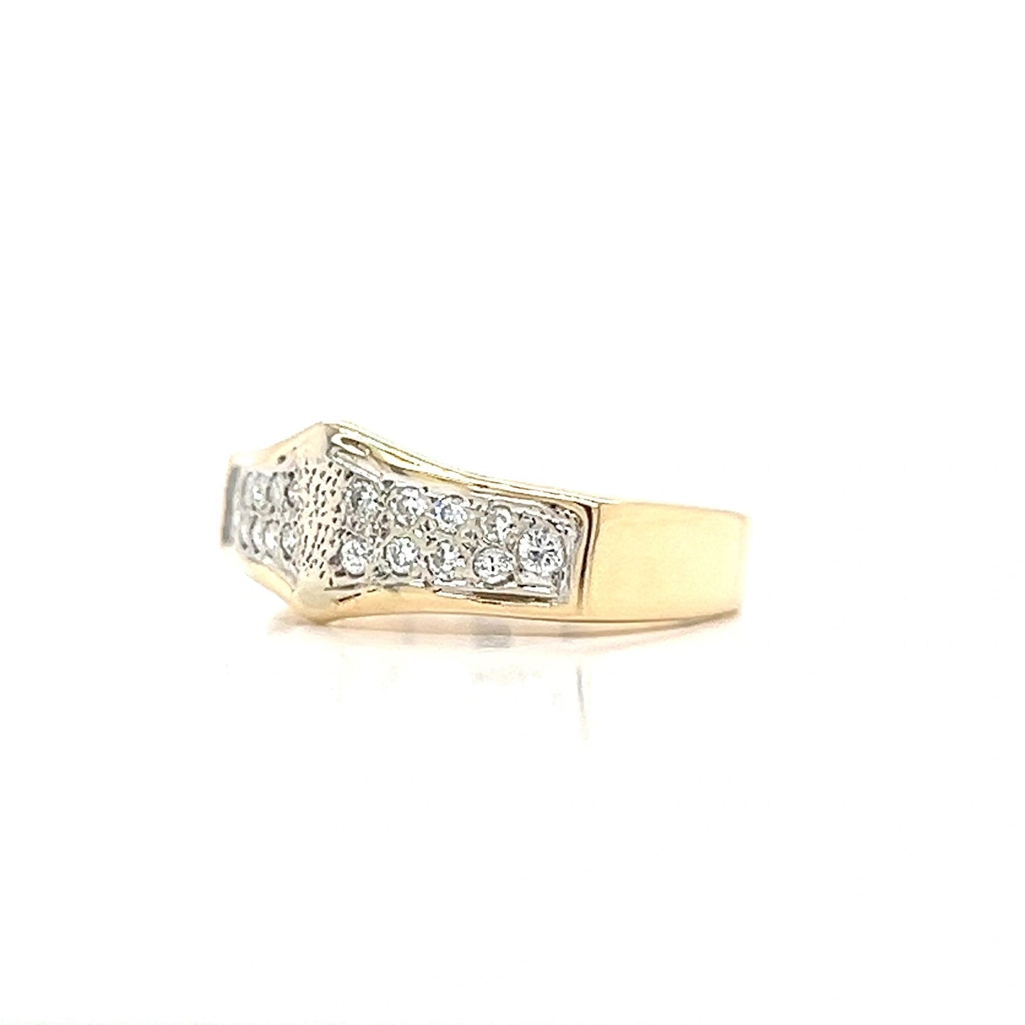 14K Yellow Gold Ring 1/2 carat TW diamonds