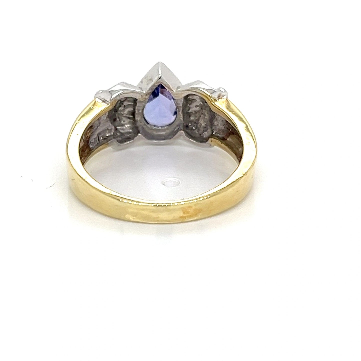 Tanzanite 14K Yellow and White Gold Ring