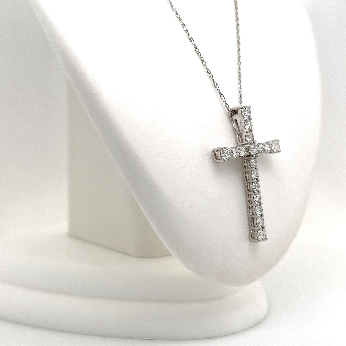 Lab Grown Diamond Cross Necklace