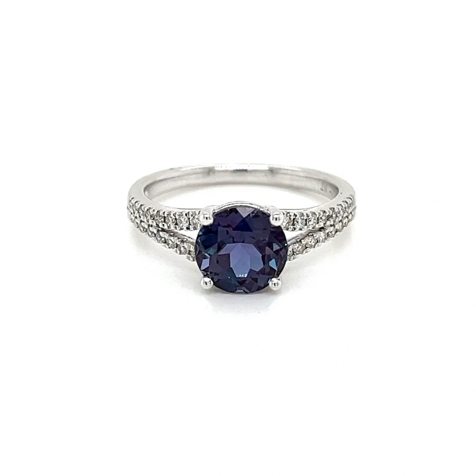 Alexandrite and Diamond Ring